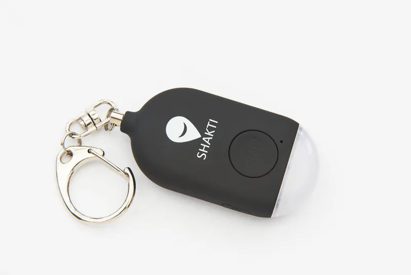 WanderSafe Shakti — personal safety wearable in black